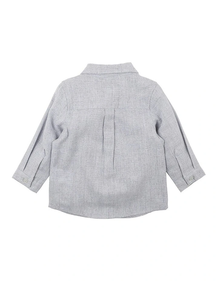 Albert Long Sleeve Check Shirt in Blue image 2