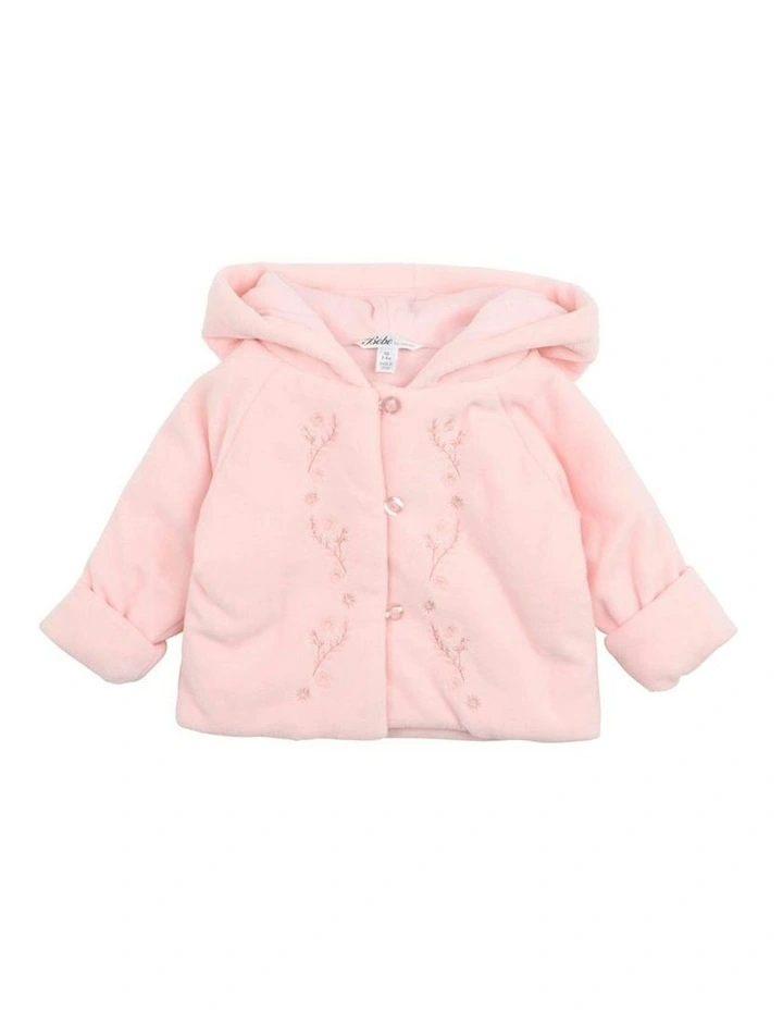 Clara Velour Jacket in Pink image 1