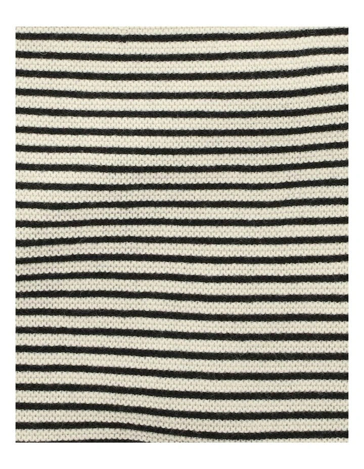 Angus Stripe Knitted Leggings in Grey image 3