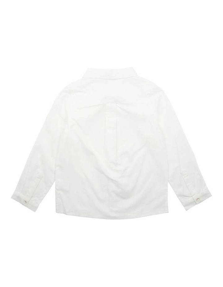Liam Ivory Shirt (2-7 Years) in White image 2