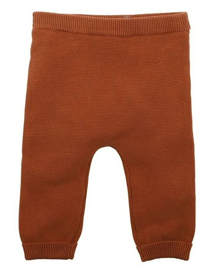Eli Knitted Leggings in Brown image 1