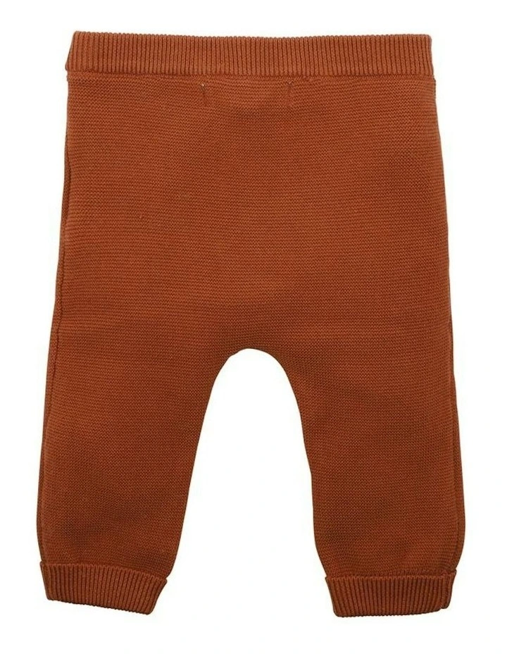Eli Knitted Leggings in Brown image 2