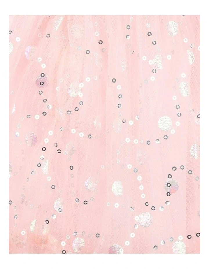 Party Sparkle Frill dress (3-7 years) in Pink image 3