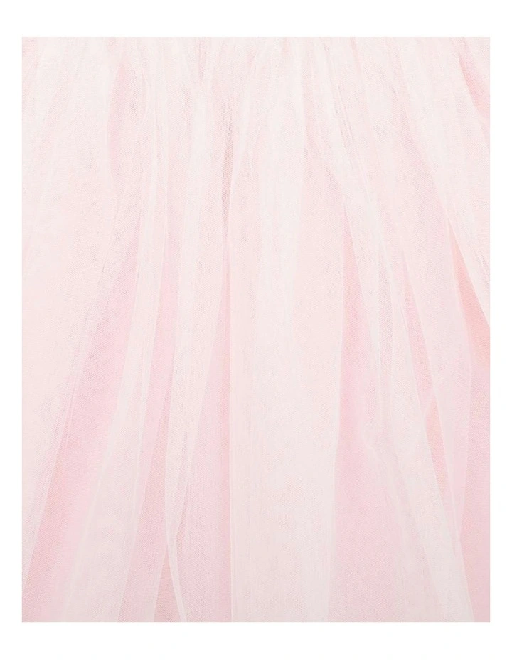 Lace Bodice Mid Calf Length Dress (3-7 Years) in Pink image 4