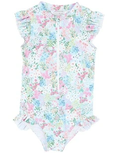 Lula Print Short Sleeve Sunsuit 3-10 Years in Multi