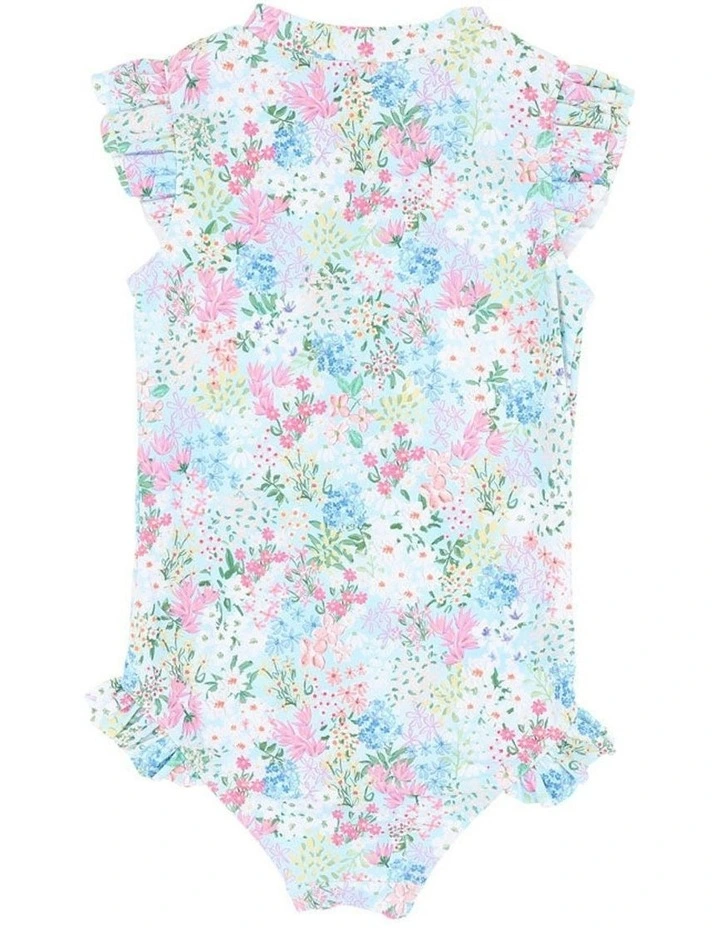 Lula Print Short Sleeve Sunsuit 3-10 Years in Multi image 2