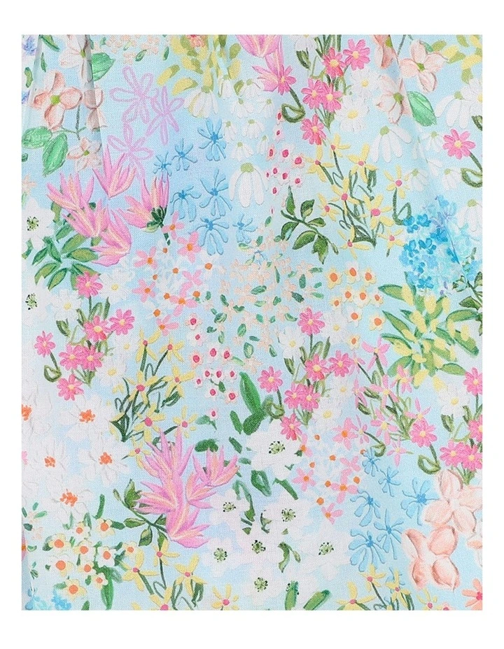 Lula Print Short Sleeve Sunsuit 3-10 Years in Multi image 3