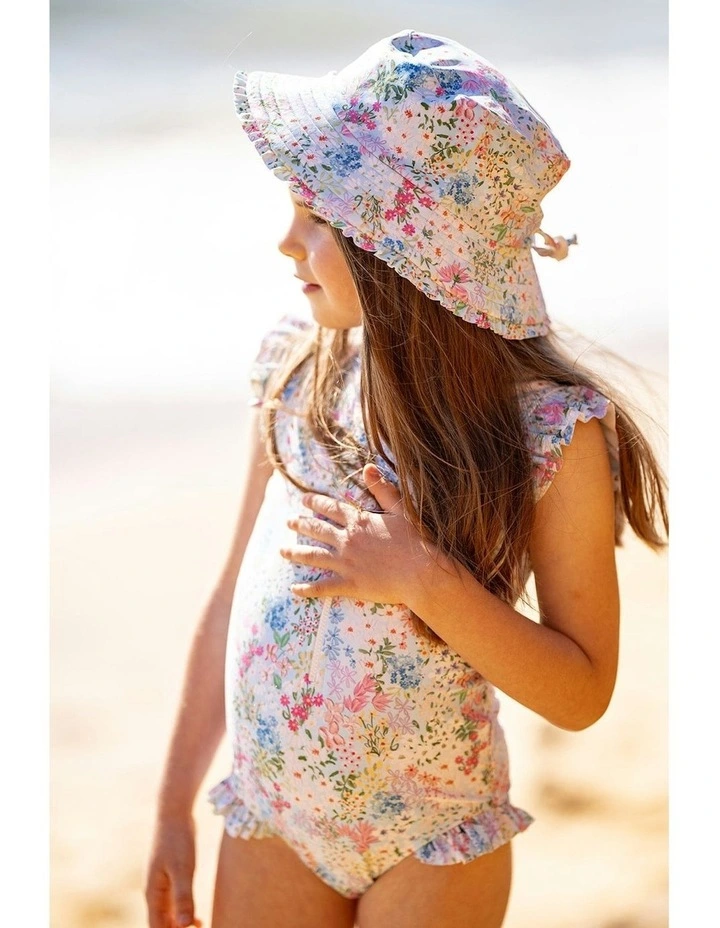 Lula Print Short Sleeve Sunsuit 3-10 Years in Multi image 4