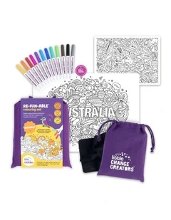 Reusable Silicone Colouring Set - Australia