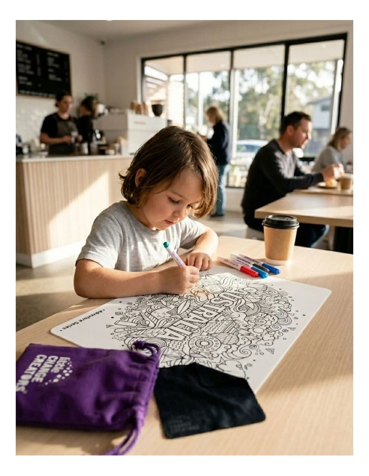 Reusable Silicone Colouring Set - Australia image 4