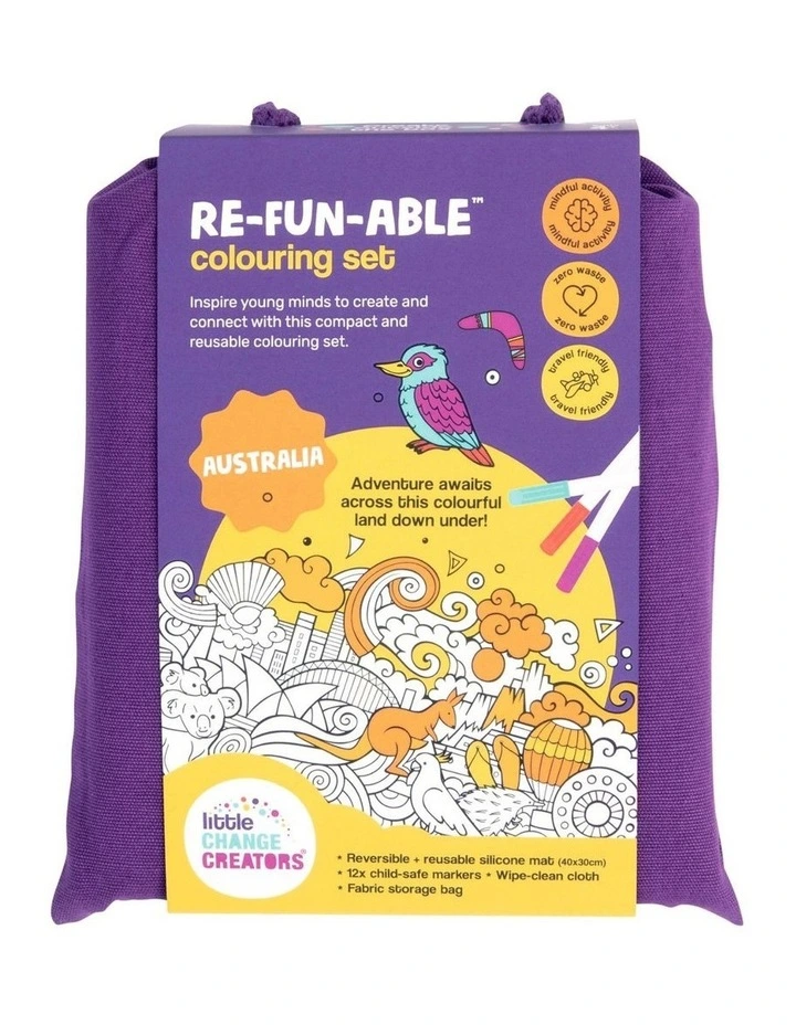 Reusable Silicone Colouring Set - Australia image 5