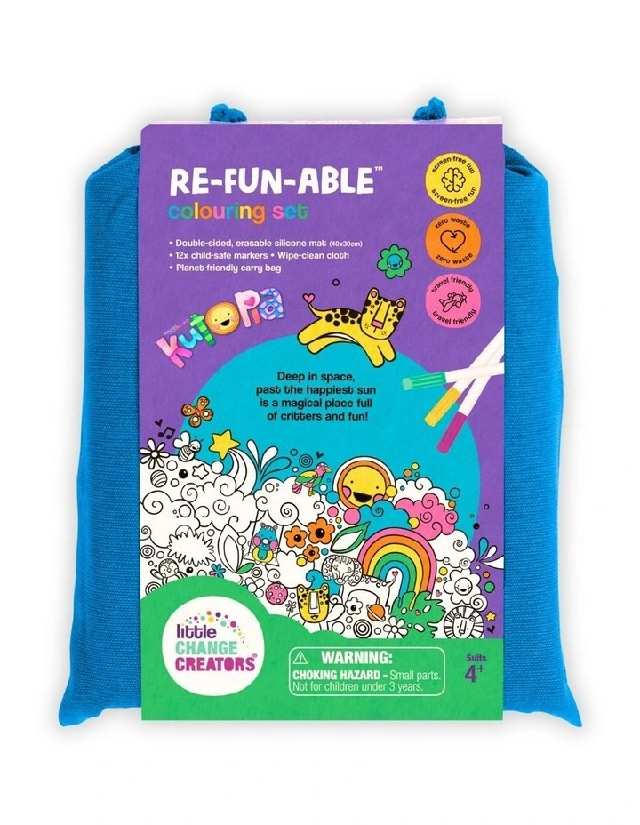 Reusable Silicone Colouring Set - Kutopia by Kasey Rainbow image 5