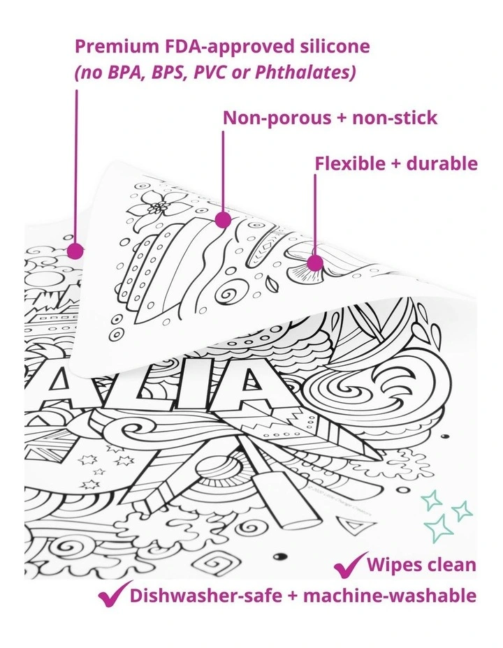 Reusable Silicone Colouring Set - On-The-Go image 2