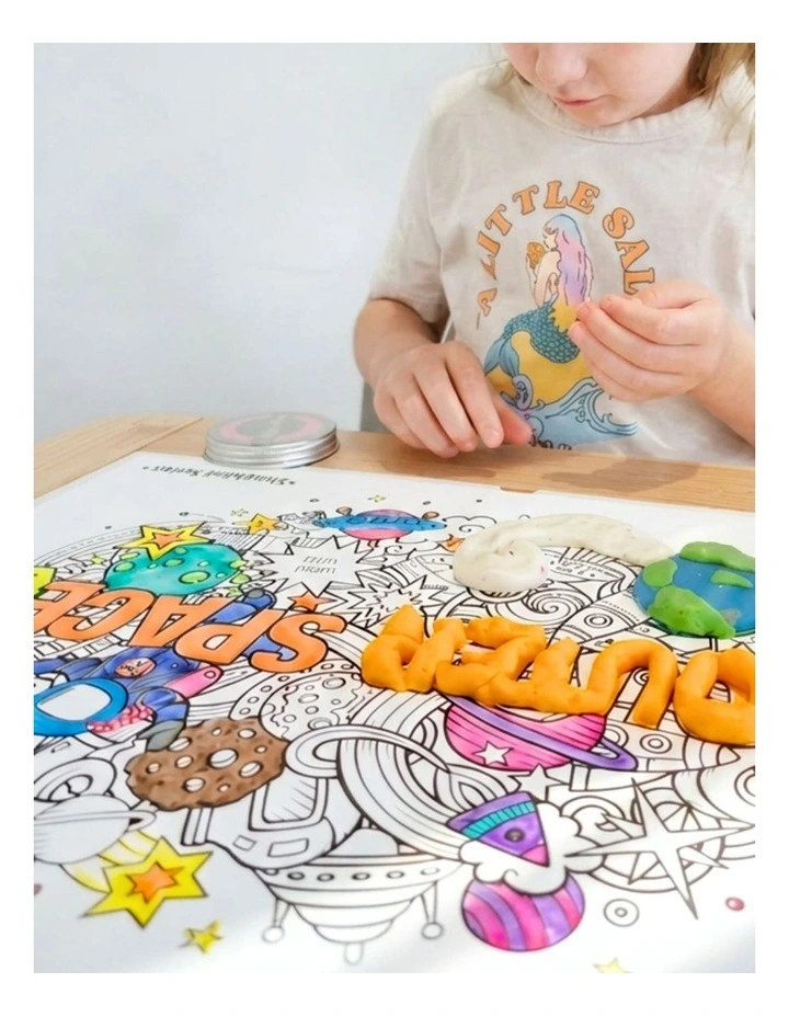 Reusable Silicone Colouring Set - Outer Space image 4