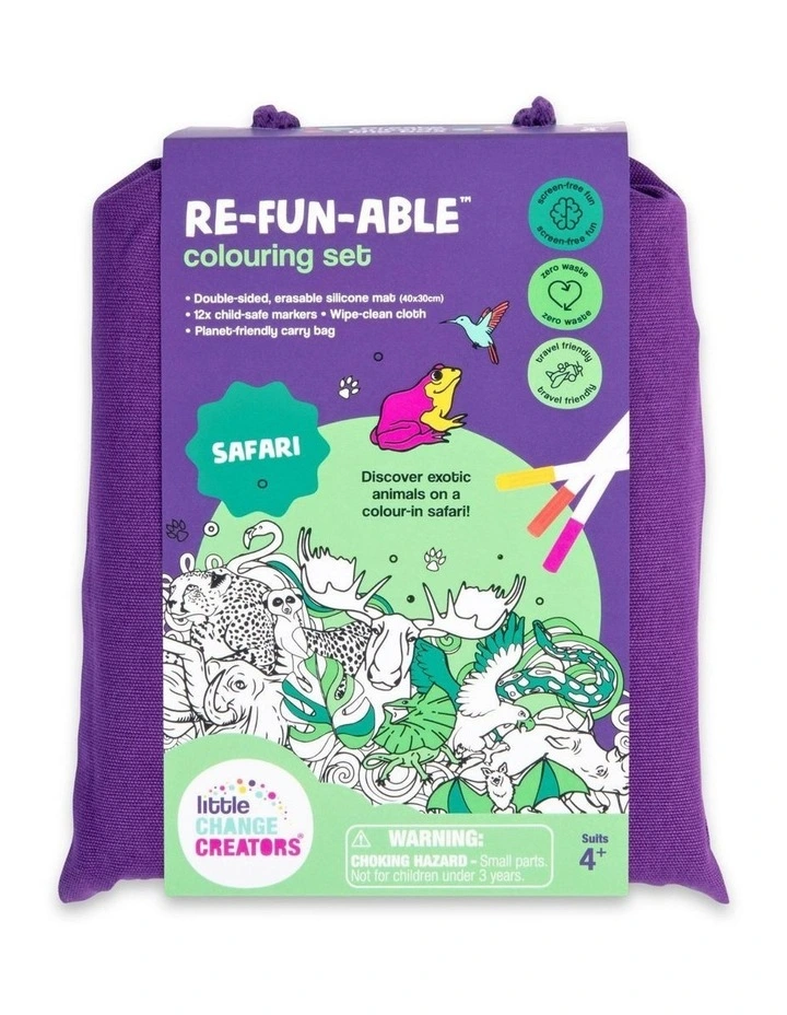 Reusable Silicone Colouring Set - Safari image 6