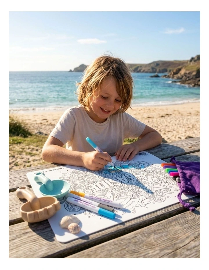 Reusable Silicone Colouring Set - Seaside image 3