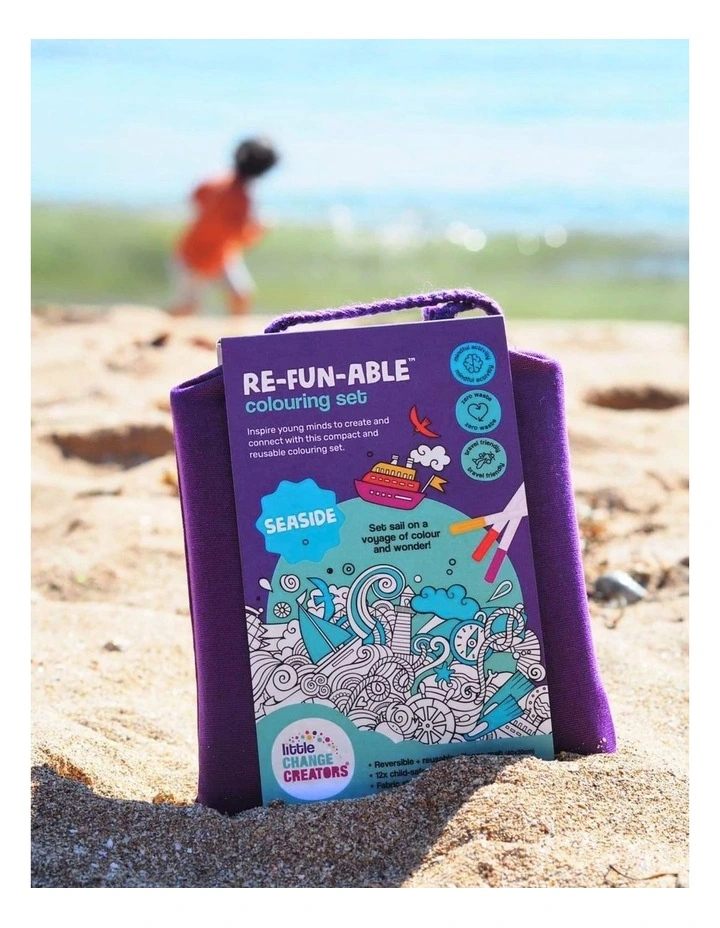 Reusable Silicone Colouring Set - Seaside image 4