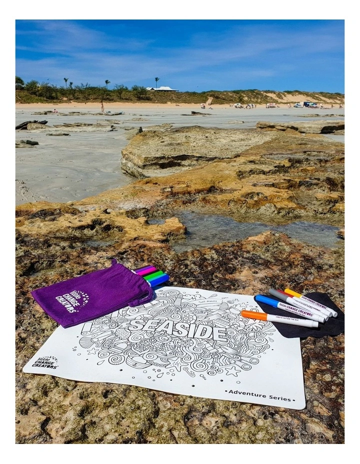 Reusable Silicone Colouring Set - Seaside image 5