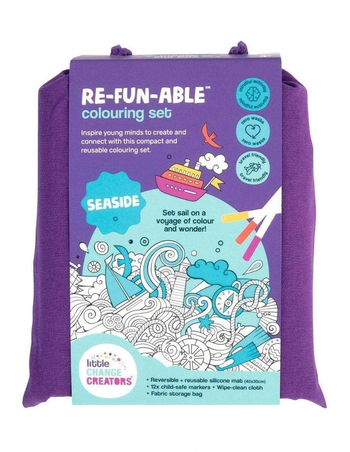 Reusable Silicone Colouring Set - Seaside image 7
