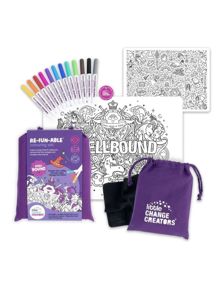 Reusable Silicone Colouring Set - Spellbound image 1