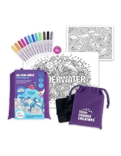 Reusable Silicone Colouring Set - Underwater