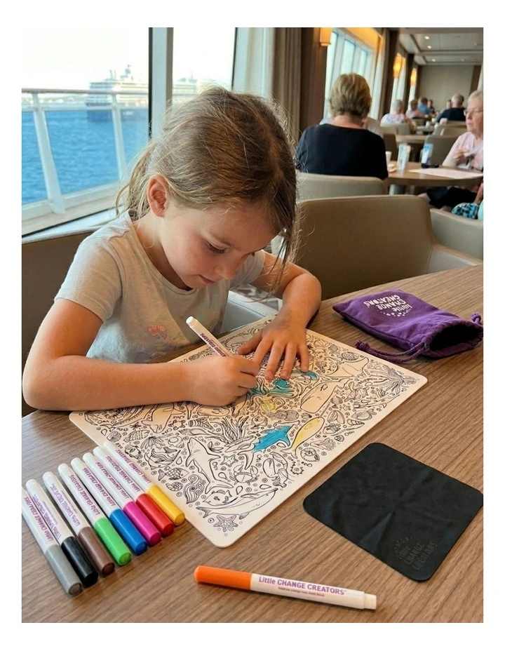 Reusable Silicone Colouring Set - Underwater image 4