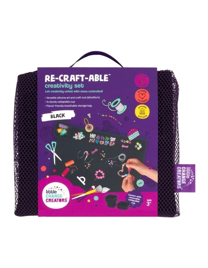 Reusable Silicone Craft Mat Set - Black image 6