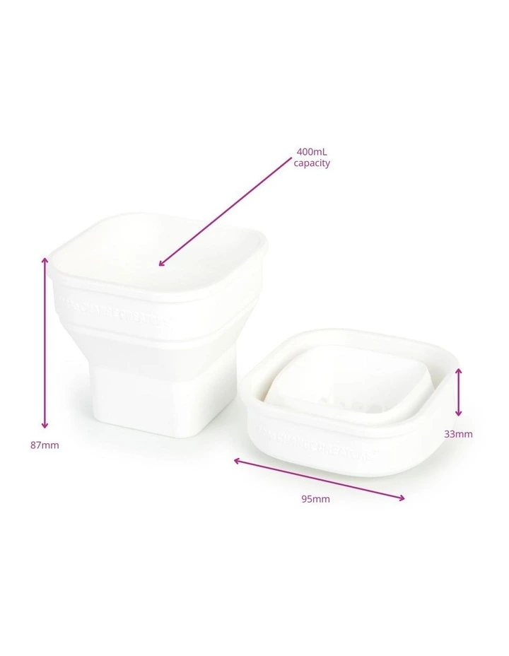 Reusable Silicone Paint & Craft Cup - White image 2