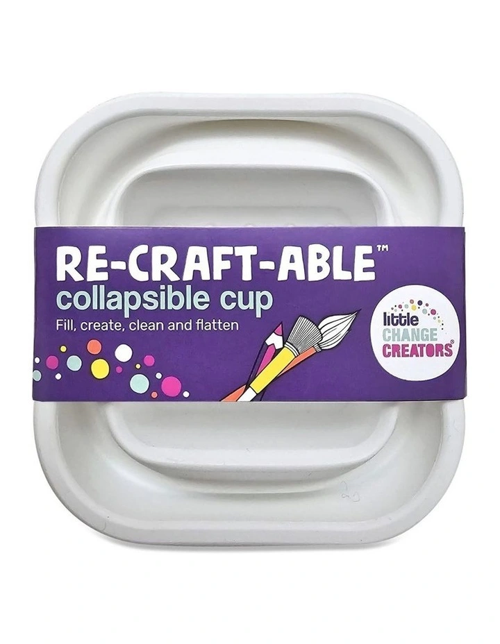 Reusable Silicone Paint & Craft Cup - White image 4