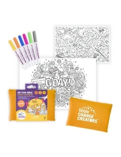 Reusable Silicone Travel Colouring Set G'day!