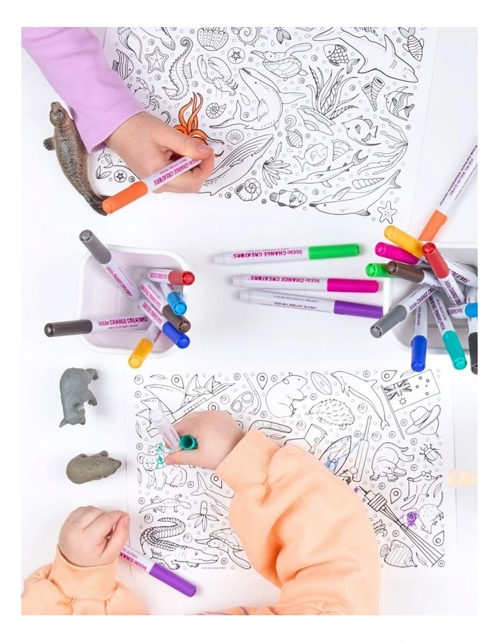 Reusable Silicone Travel Colouring Set G'day! image 4