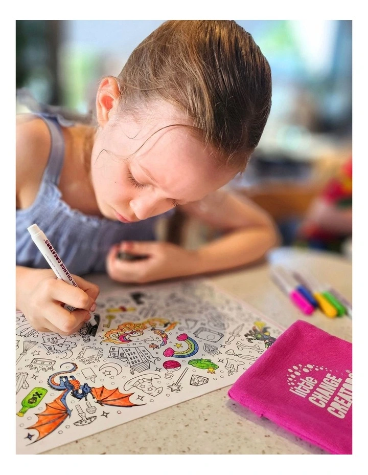 Reusable Silicone Travel Colouring Set Magic! image 2