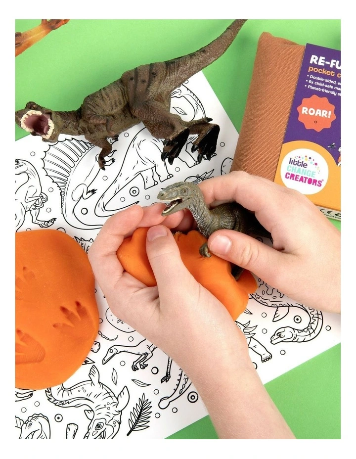 Reusable Silicone Travel Colouring Set Roar! image 2