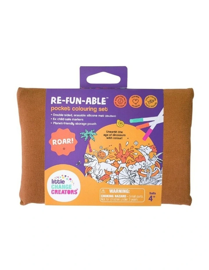 Reusable Silicone Travel Colouring Set Roar! image 5
