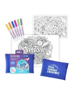 Reusable Silicone Travel Colouring Set Splash!