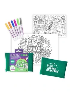 Reusable Silicone Travel Colouring Set Wild!