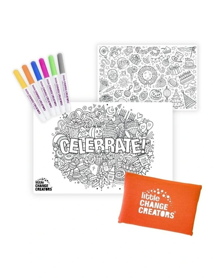 Celebrate Pocket Reusable Colouring Gift Set image 2