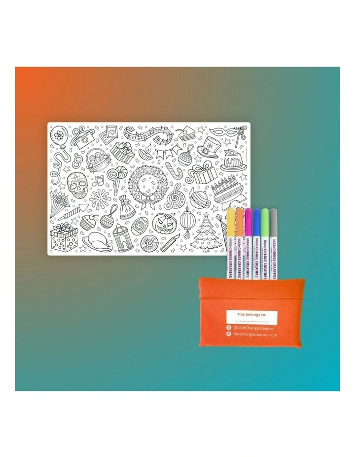 Celebrate Pocket Reusable Colouring Gift Set image 5