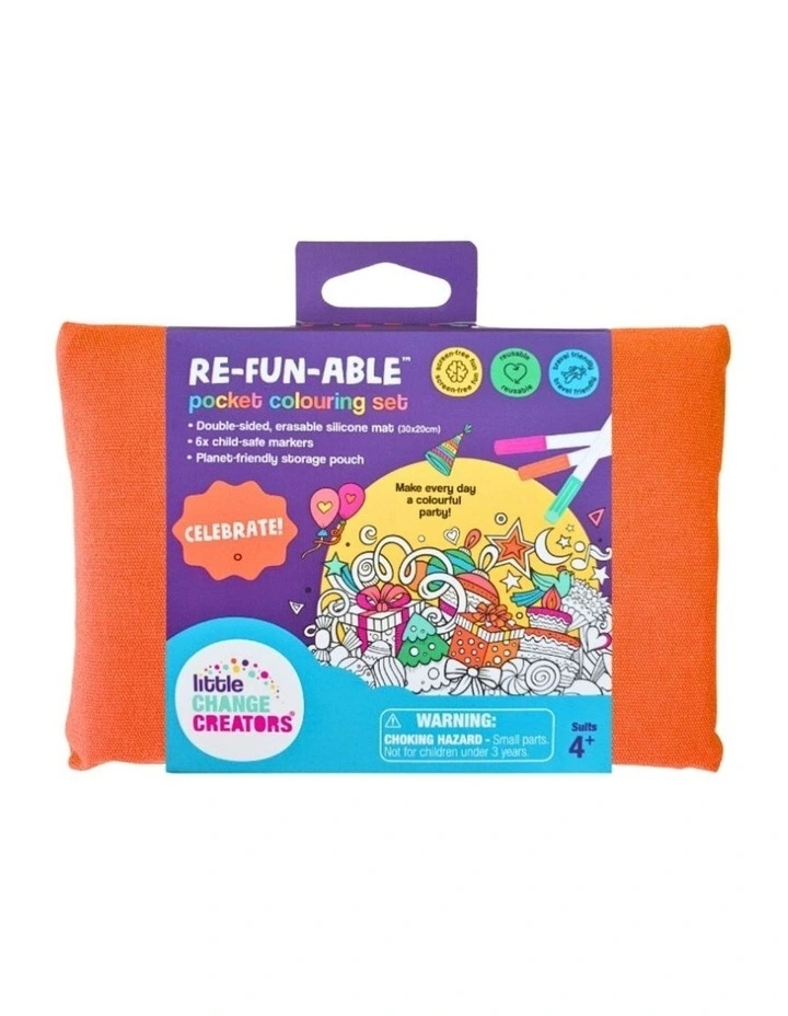 Reusable Silicone Travel Colouring Set Celebrate! image 6