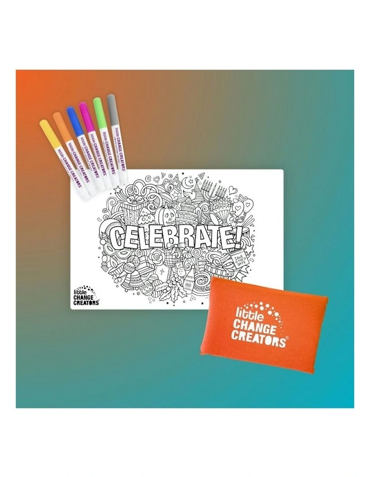 Celebrate Pocket Reusable Colouring Gift Set image 6