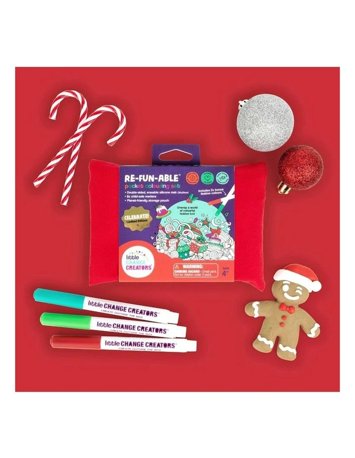 Celebrate Limited Edition Christmas Reusable Colouring Activity Set image 5