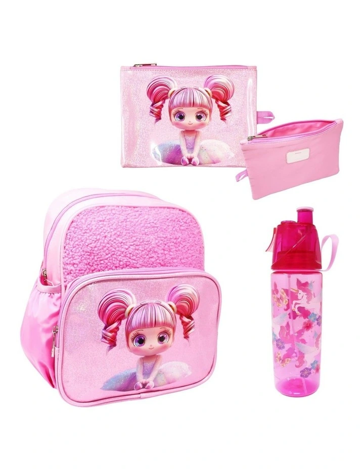 Ballerina Sparkle Backpack And Pencil Case Set in Pink image 1