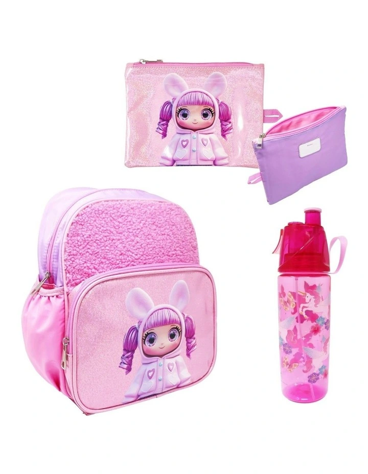 Sparkle Pop Backpack And Pencil Case Set in Pink image 1