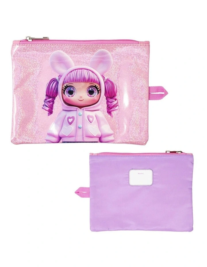 Sparkle Pop Backpack And Pencil Case Set in Pink image 3