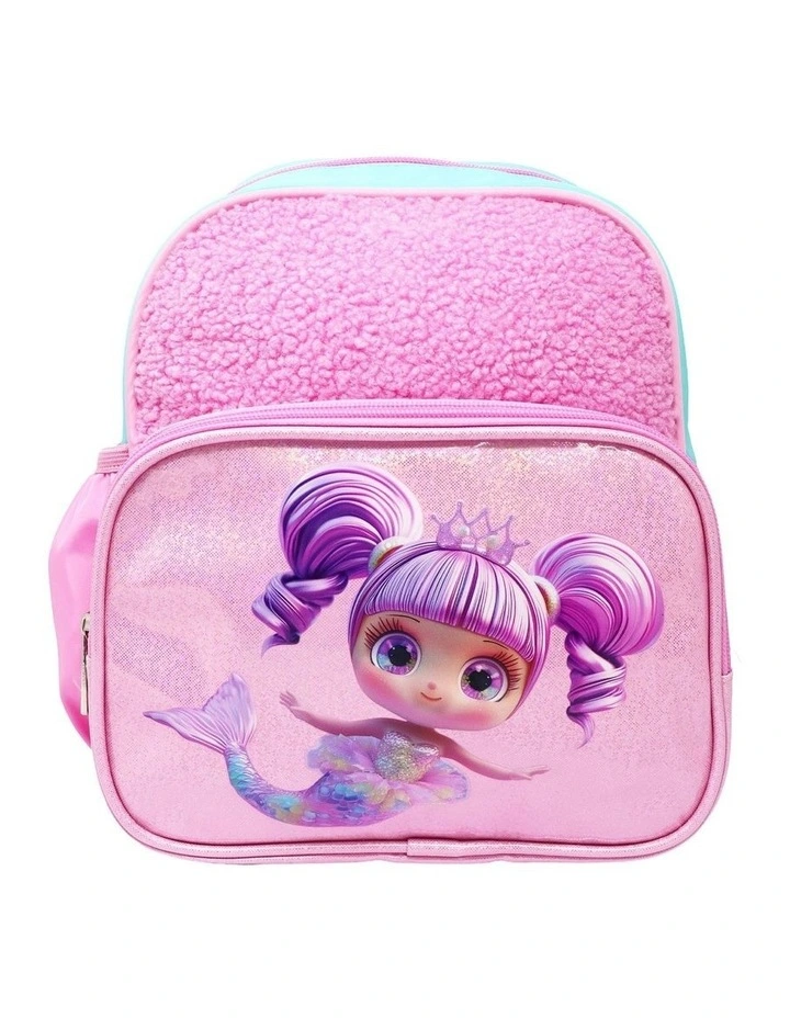 Mermaid Sparkle Backpack And Pencil Case Set in Pink image 2