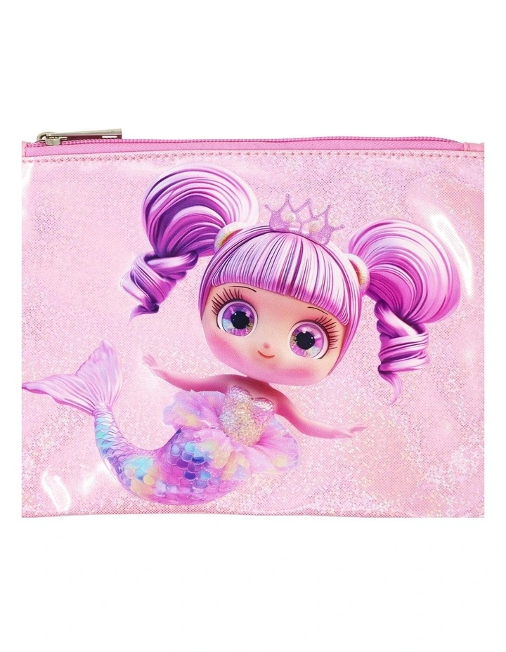 Mermaid Sparkle Backpack And Pencil Case Set in Pink image 5