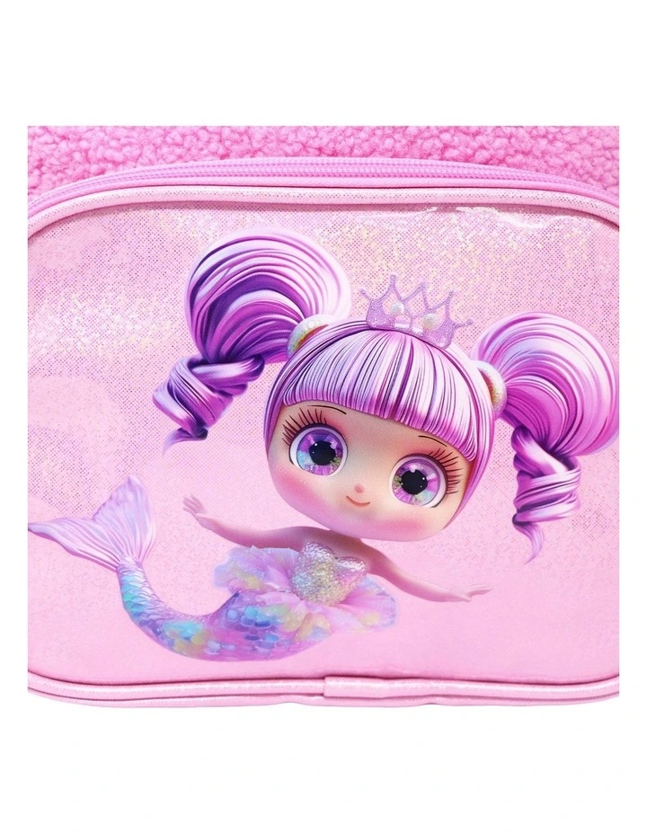 Mermaid Sparkle Backpack And Pencil Case Set in Pink image 6