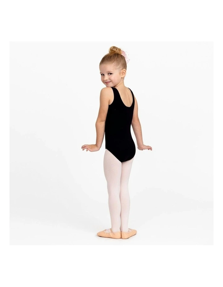 Gathered Tank Leotard in Black image 4