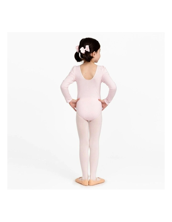 Long Sleeve Ballet Leotard in Pink image 5