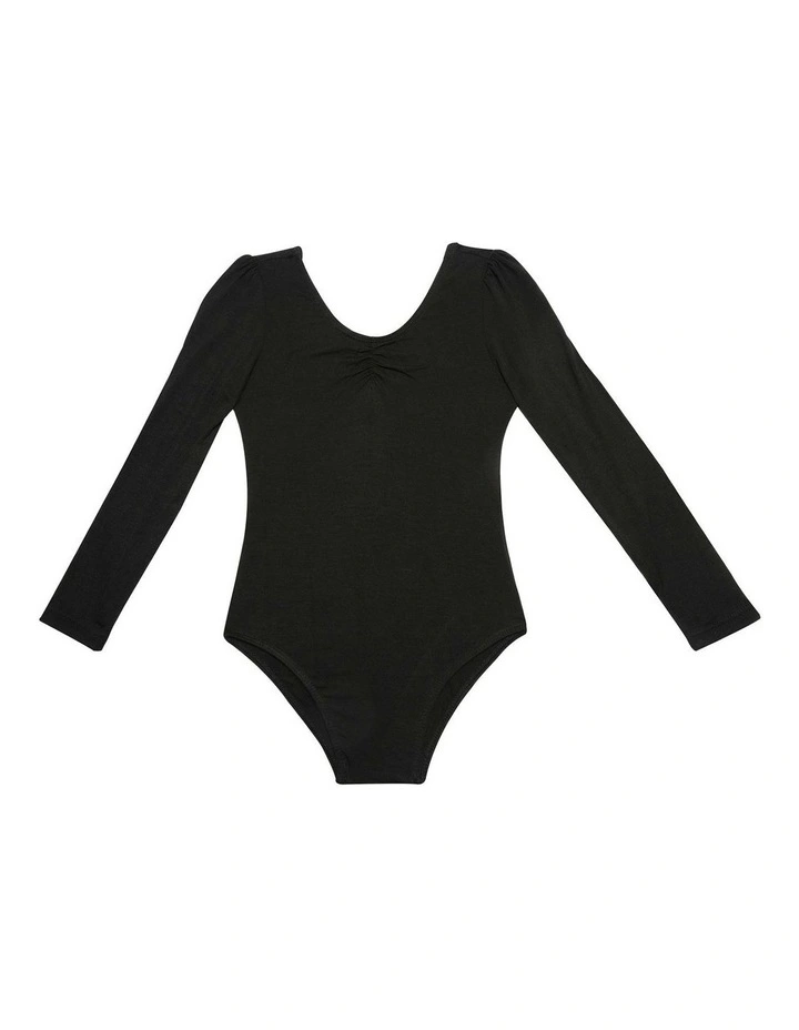 Long Sleeve Ballet/Jazz Leotard in Black image 1